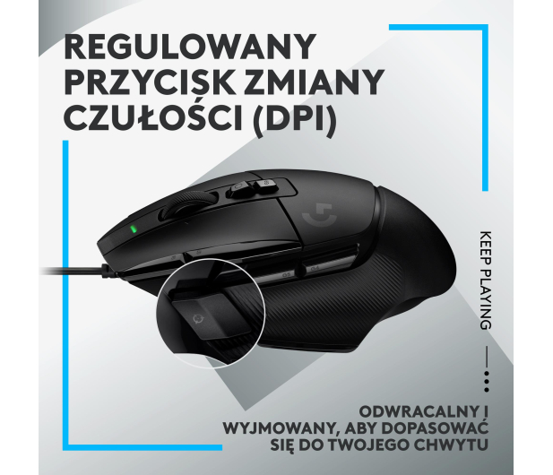 LOGITECH G502 X Czarna - 1066490 - zdjęcie 13
